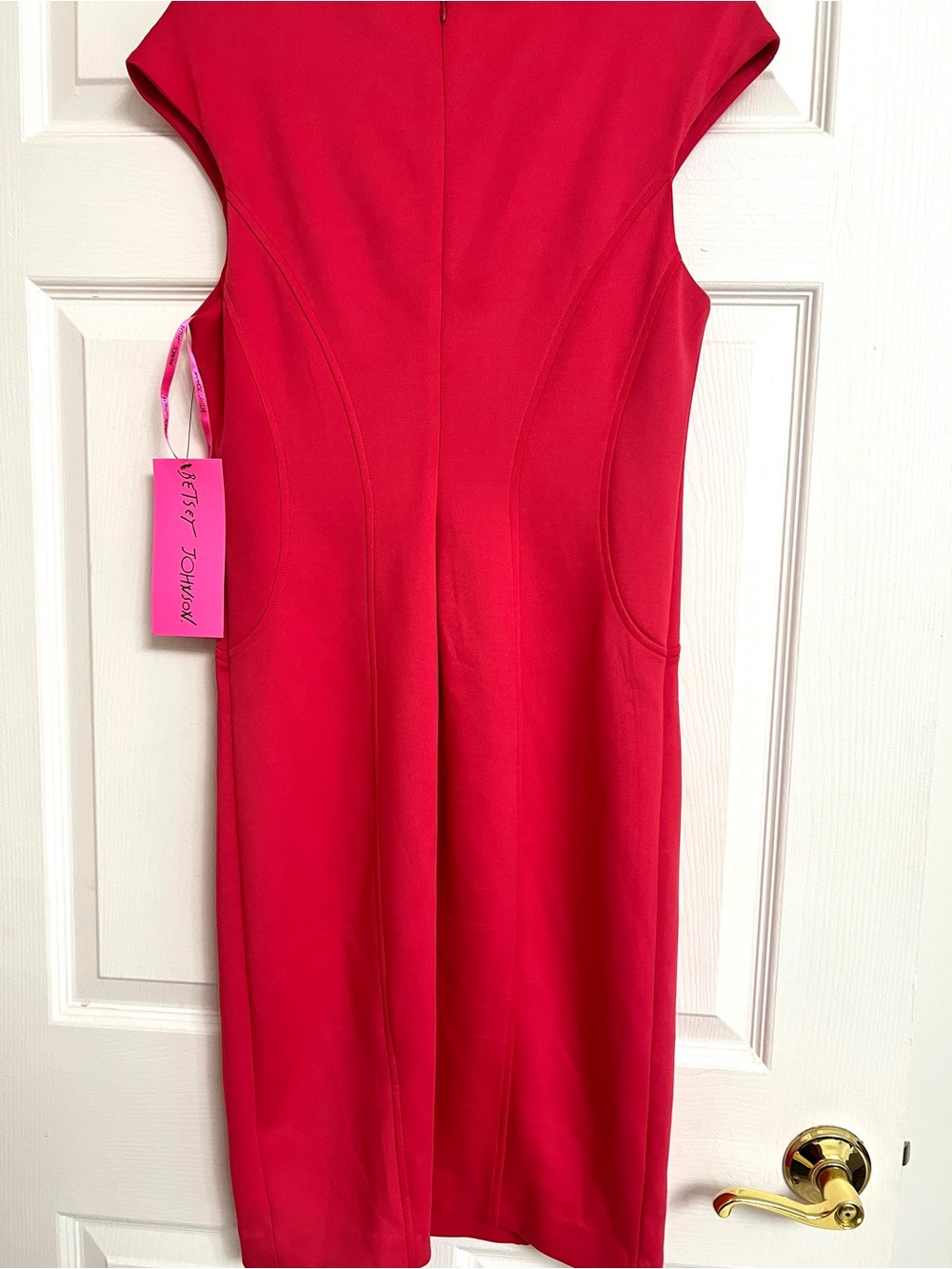 Betsey Johnson Watermelon Sheath Dress - Vibrant Pink